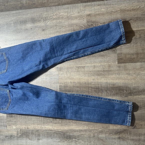 Levis 501 S Jeans Womens 24x28 Blue Skinny Button Fly Premium Denim High Rise - Picture 9 of 16